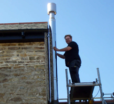 Cornwall flue installation